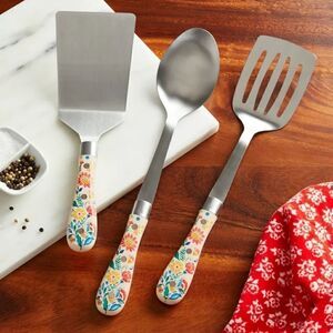 🦋 New Pioneer Woman Mazie 3-Piece Kitchen Tool Set